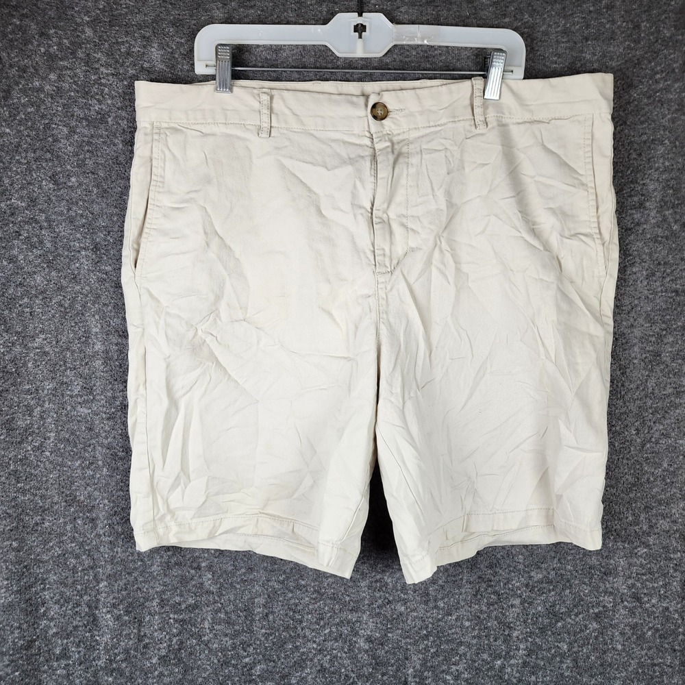 Old Navy Shorts Mens 40 Beige Slim Built-In Flex Chino Stretch Khaki